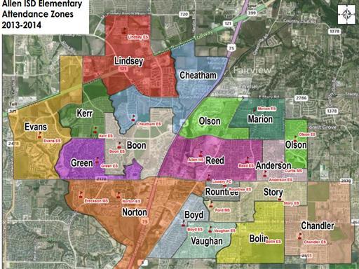 Allen Isd Boundary Map Allen Isd School Boundary Proposal For 2013-14 Approved - Allen Online  Local News - Bubblelife, Tx